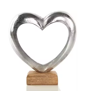 Modern Designer Heart Abstract Metal Sculpture Home Living Room Decorative Sculptures-Wholesale <b>Supplies</b> - Product Image 1