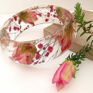 RÉSINE Fine Jewelry Bracelets et Bracelets fins Chaîne Fine Bracelets à maillons Résine acrylique Fleur Bracelet Bracelet Bijoux pour - Product Image 1