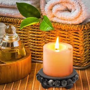 Exhibidor de Joyería Cuadrado de Madera de Mango con Acabado Negro Lavado Ecológico de Calidad, Pedestal Hecho a Mano para Exhibición de Gafas de Sol, Juguetes y Decoración del Hogar, Pulido - Product Image 3