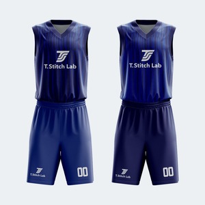 Uniforme de basket-ball réversible pour hommes de qualité supérieure, respirant, avec logo et design personnalisés, nom d'équipe personnalisé, sans manches, coupe classique - Product Image 2