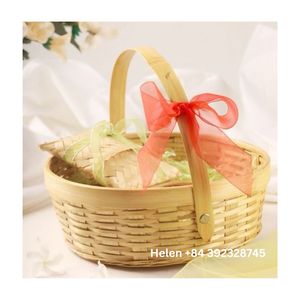 ถาดใส่อาหารไม้ไผ่ธรรมชาติสำหรับตกแต่งเสิร์ฟอาหาร - Product Image 2