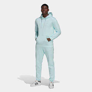 Pantalones de chándal transpirables de triple lámina, 70% algodón, 30% poliéster reciclado, forro polar, casi azul - Product Image 5