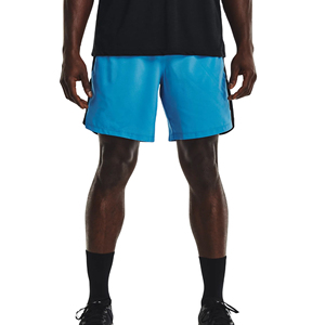 Pantalones cortos de gimnasio de algodón 100% con cintura elástica de verano personalizados para hombre, decoración de patrón de Fitness con bolsillos, pantalones cortos deportivos para correr y gimnasio - Product Image 2