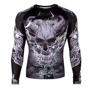 Meilleure qualité hommes et garçons vente en gros Rash Guards Pakistan fait respirant à manches courtes haute adultes Rush Guard - Product Image 1