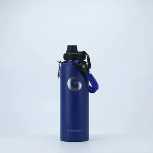 ขวดน้ำสแตนเลสเก็บความร้อนความเย็น BIGRD ขนาด 40 ออนซ์ และ 64 ออนซ์ ดีไซน์สีชมพู-ดำ ปิดสนิท 48 ชั่วโมง ฝาปิดสองแบบ พร้อมหลอดดูด ความจุ 2 ลิตร - Product Image 6