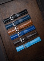 Article populaire : Bracelet de montre en cuir de crocodile véritable fait main et personnalisable, en acier inoxydable, pour smartwatch, à libération rapide, taille 22 mm