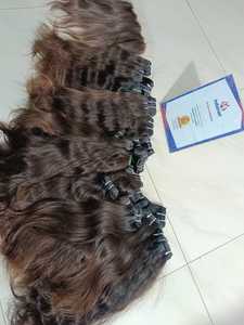 Double trame du fabricant cuticule alignée vague d'eau indienne paquets de cheveux profonds cheveux Remy bruts pas de perte de déchirure vague lâche - Product Image 5