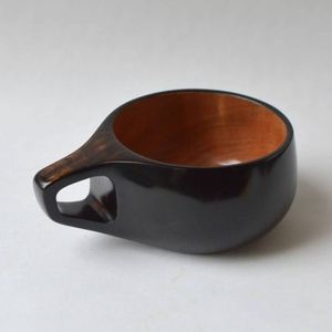 WARM Natural Wood Tea Cup Wooden for Wine Coffee Water Hot Cold Drinks Drinking <b>Mug</b>, Japanese Style Wood Tea - Product Image 4