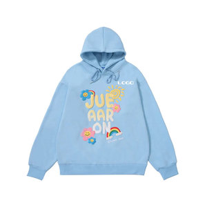 Fabricant de sweat à capuche imprimé bouffant personnalisé pour femmes sweat à capuche hip hop en coton lourd - Product Image 2