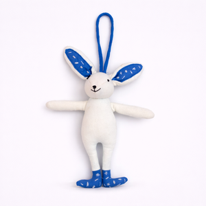 Peluche Lapin de Pâques lestée ultra douce - Mouton brodé DIY personnalisable ODM - Product Image 1