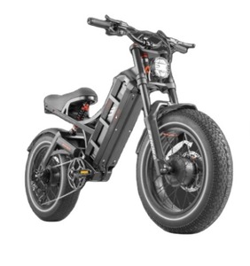 จักรยานไฟฟ้าคุณภาพดีที่สุด 2500W สำหรับผู้ใหญ่ 52V 60Ah มอเตอร์คู่ พร้อมแบตเตอรี่ในตัว 48V ระยะทางสูงสุด 200 ไมล์ ที่ความเร็ว 40 ไมล์ต่อชั่วโมง - Product Image 2