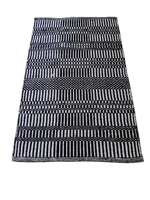 Indische Jacquard-Technik Handgewebte Baumwoll-Teppiche, Haustierfreundlich, Rutschfest, Fleckresistent, Wendbar, Gestreift, Moderne Flächenteppiche