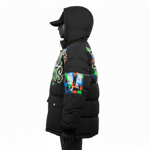 Veste bouffante pour femmes de qualité supérieure 320 GSM coquille en polyester souple avec panneaux de blocs de couleur broderie personnalisée Logo veste bouffante pour femmes - Product Image 3