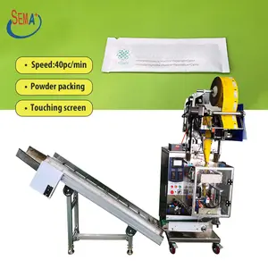 1kg wheat flour paper bag protein chilli detergent egg powder sachet packing machine with conveyor belt