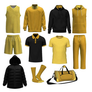 Unisex Yellow Black Tracksuit Set Moisture Wicking Reversible Tank Top Shorts Hoodie for T-Shirt Pants <b>Socks</b> Duffle Bag Sports - Product Image 1