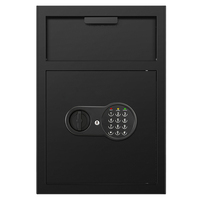 Caja de Seguridad para Depósitos de Efectivo y Archivos, con Cerradura Digital Electrónica, para Hogar, Oficina y Hotel