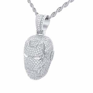 Casco de hombre de hierro con forma redonda diamante - Product Image 3