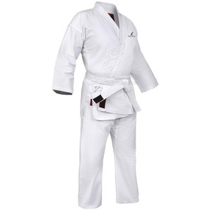 Traje de Karate Premium para uso profesional de artes marciales Jiu Jitsu Kimono Uniforme de Karate Blanco clásico - Product Image 3