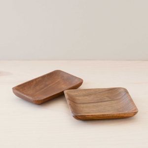 Bandeja de comida de desayuno de madera de bambú para té de café decorativa personalizada bandeja de servicio de madera de acacia uso para utensilios de cocina y restaurante - Product Image 5