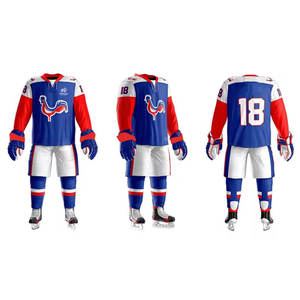 El mejor diseño, ropa de hockey sobre hielo de alta calidad, camisetas y pantalones cortos personalizados para jóvenes, uniforme de hockey sobre hielo en stock - Product Image 1
