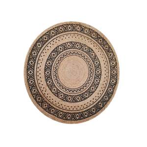 Tapis antidérapant lavable en jute naturel tressé abstrait fait à la main dernière qualité de qualité indienne prix raisonnable utilisation extérieure Avior - Product Image 6