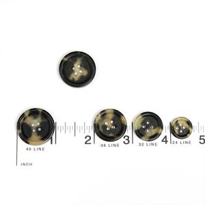 Natural Wholesale Buffalo Horn Finished <b>Button</b> Finished Colorful for Clothing Accessories High Quality - Product Image 1