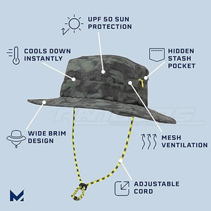 Safari <b>Hat</b> Classic Outdoor Style Durable Material Wide Brim Design For Sun Protection And Adventure Use - Product Image 2