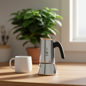 Máquina de Espresso Manual de Acero Inoxidable de 6 Tazas VENUS Induction Cromado Pulido 0007255 CNNP - Product Image 3