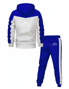 Unisex Heavy Fleece Breathable Anti-Bacterial Sporty Hooded Tracksuit | Custom 100% Cotton Solid Full-Length Jogger Set | Winter - Product Image 2