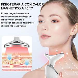 Masseur de cou Myrva rechargeable par USB, chauffant, avec mode micro-courant liftant, appareil portable pour raffermir le visage et le cou - Product Image 3