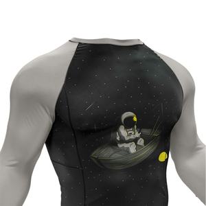 Ensemble de vêtements de sport pour homme, taille plus, 2 pièces, manches longues, tenue de sport de compression respirante, Rashgusrd - Product Image 3