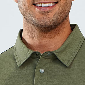 Polos de hombre de ropa informal para adultos Venta caliente Nuevo diseño Logotipo personalizado Polos de color sólido para hombres - Product Image 5