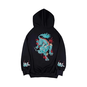 Sweat-shirt à capuche pour homme, uni, d'hiver, avec poche kangourou brodée, col à capuche, 100% coton, polaire, séchage rapide - Product Image 1