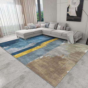 Alfombra de Terciopelo de Cristal Grande Personalizada, Antideslizante, con Base de Puntos, Diseño Abstracto, para Cuarto de Bebé o Niños - Product Image 4