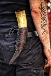 Tasse en corne rustique, verres écologiques naturels fabriqués à la main, tasse élégante et durable, parfaite pour le café, le thé, le whisky, spécial - Product Image 5