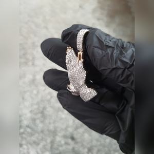 จี้เพชรโมอิสสีทองเข้ม10K CP001เครื่องประดับอัญมณีตัด VVS2 10K M นำเทรนด์ปาร์ตี้ส่งออก - Product Image 5