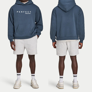 Sweat à capuche 100% coton pour hommes coupe sèche Streetwear mode impression numérique pull à capuche broderie logo personnalisé à capuche - Product Image 2