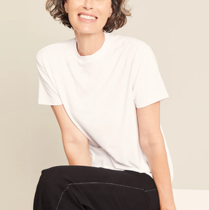Nueva Llegada, Camisetas Básicas Casuales con Cuello Redondo y Logotipo Personalizado para Mujer, Camiseta Holgada de Manga Corta para Verano, 100% Algodón Suave - Product Image 3