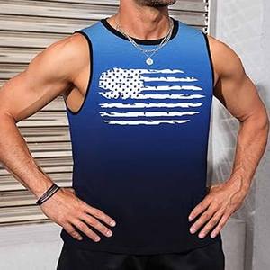 Vente chaude de qualité supérieure hommes débardeur coupe ample hommes débardeur Gym Fitness porter hommes débardeur fabriqué par robe de sport - Product Image 2