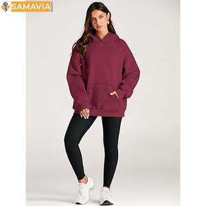 Ensemble 2 pièces à épaules tombantes pantalon de jogging Sweat-shirt avec pantalon de survêtement Sweat à capuche vierge surdimensionné - Product Image 5