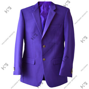 Blazer violet personnalisé Omega, blazer de sororité/fraternité Omega Phi avec écusson brodé, veste de sport en coton pour homme pour événement - Product Image 1