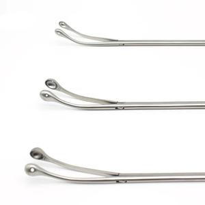 Ensemble d'instruments de chirurgie thoracoscopique pour cuves Pince à tissu électrique et porte-aiguille Acier et métal avec matériau en résine - Product Image 3