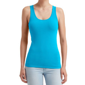 Camisetas sin mangas de algodón 100% para mujer para gimnasio Fitness Yoga Top de punto transpirable de secado rápido Nuevo diseño OEM - Product Image 5