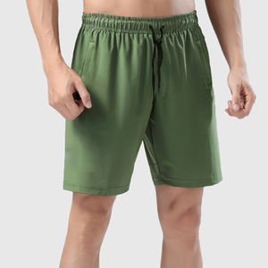 Verano 4 vías tela elástica ajustable cordón cintura ligero gimnasio entrenamiento hombres pantalones cortos de secado rápido transpirable pantalones cortos para correr - Product Image 3
