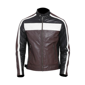 Chaqueta de Invierno de Cuero Personalizada para Hombre de Alta Calidad con Cuello Alto, Resistente al Viento y Transpirable, el Mejor Material - Product Image 1