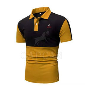 Polos tendance bicolores pour hommes avec logo personnalisé Polo personnalisé fabriqué au Pakistan à vendre - Product Image 3