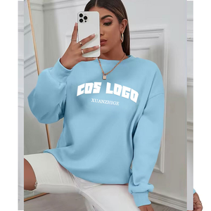 OEM Logo personnalisé poids lourd surdimensionné unisexe coton imprimé sweats manches chauve-souris couleur personnalisée écologique hiver femmes - Product Image 6