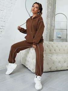 Ensemble de jogging en polaire d'hiver personnalisé pour femmes, survêtement en coton respirant, tendance 2025, pull décontracté - Product Image 4