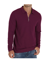 Polo pour homme confortable avec col classique, tissu respirant, adapté au bureau et à un usage quotidien décontracté