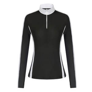 OEM High Quality Women's Equestrian Shirts Full Sleeve <b>Horse</b> <b>Riding</b> Base Layer Show Shirt <b>Tops</b> Cotton Polyester Customizable - Product Image 1